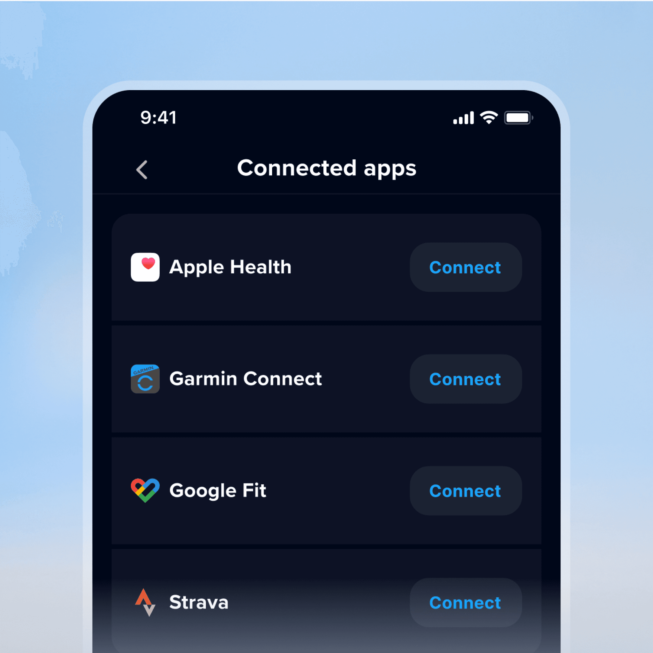 Sync your health data