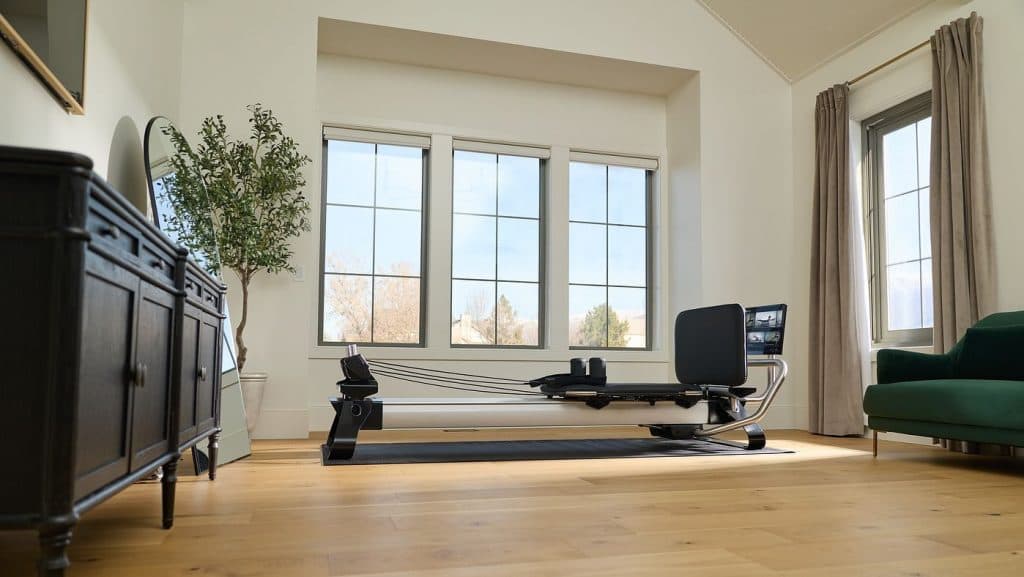 The Ultra 1 Reform RX-S positioned in a light-filled home, reflecting a calm and sustainable approach to Pilates practice.